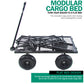 Wagon Cart Garden cart trucks make it easier to transport firewood TC1840BKG