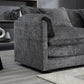 Oversized Boucle Fabric L-Shape Sectional - Movable Pedals with Detachable Armrests