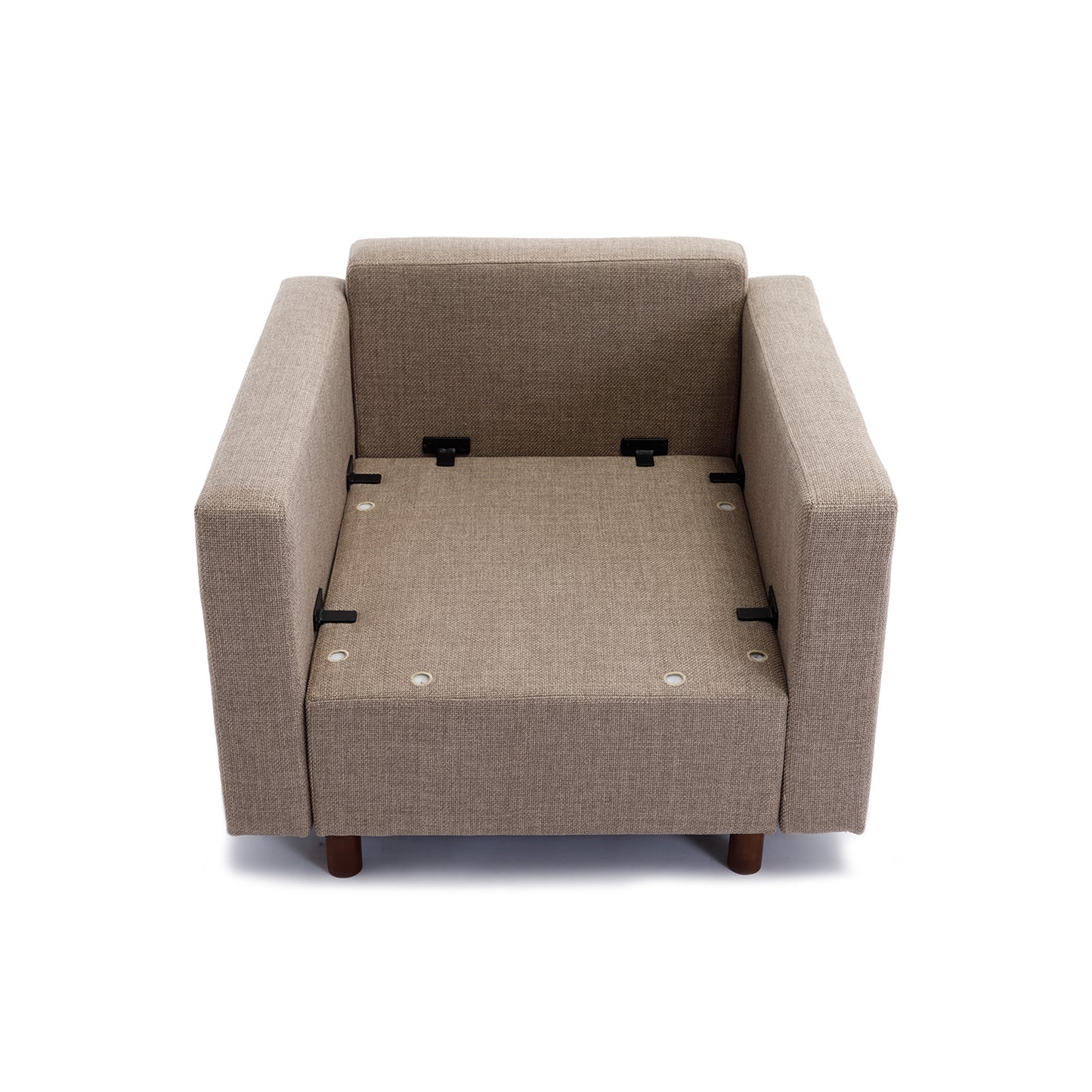 3-Seat Modular Sectional Sofa with 2 Ottomans