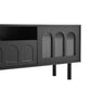 Fluted Glass TV Stand with LED Light Strip for Up to 80'' TV's