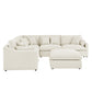 Modular L-Shaped Sectional Sofa- 6-Seats