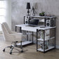 ACME Amiel Desk, White & Black 92879