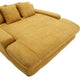 Chenille Fabric 2-Seater Lazy Sofa with 5 Back Pillows