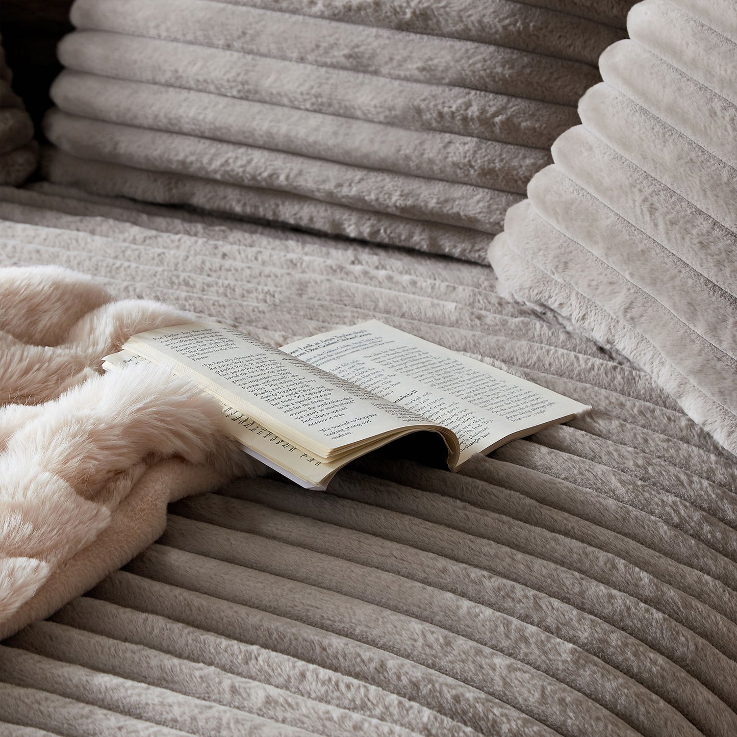 Cloud Couch with Fluffy Corduroy Upholstery