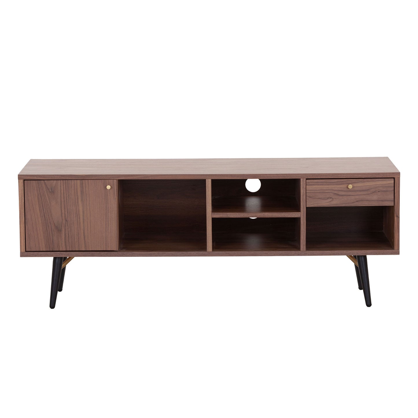 Mid-Century Modern Low Profile Media Console for up to 55" TV's