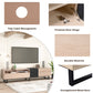 Modern TV Stand with Double Storage Space for up to 80'' TV's