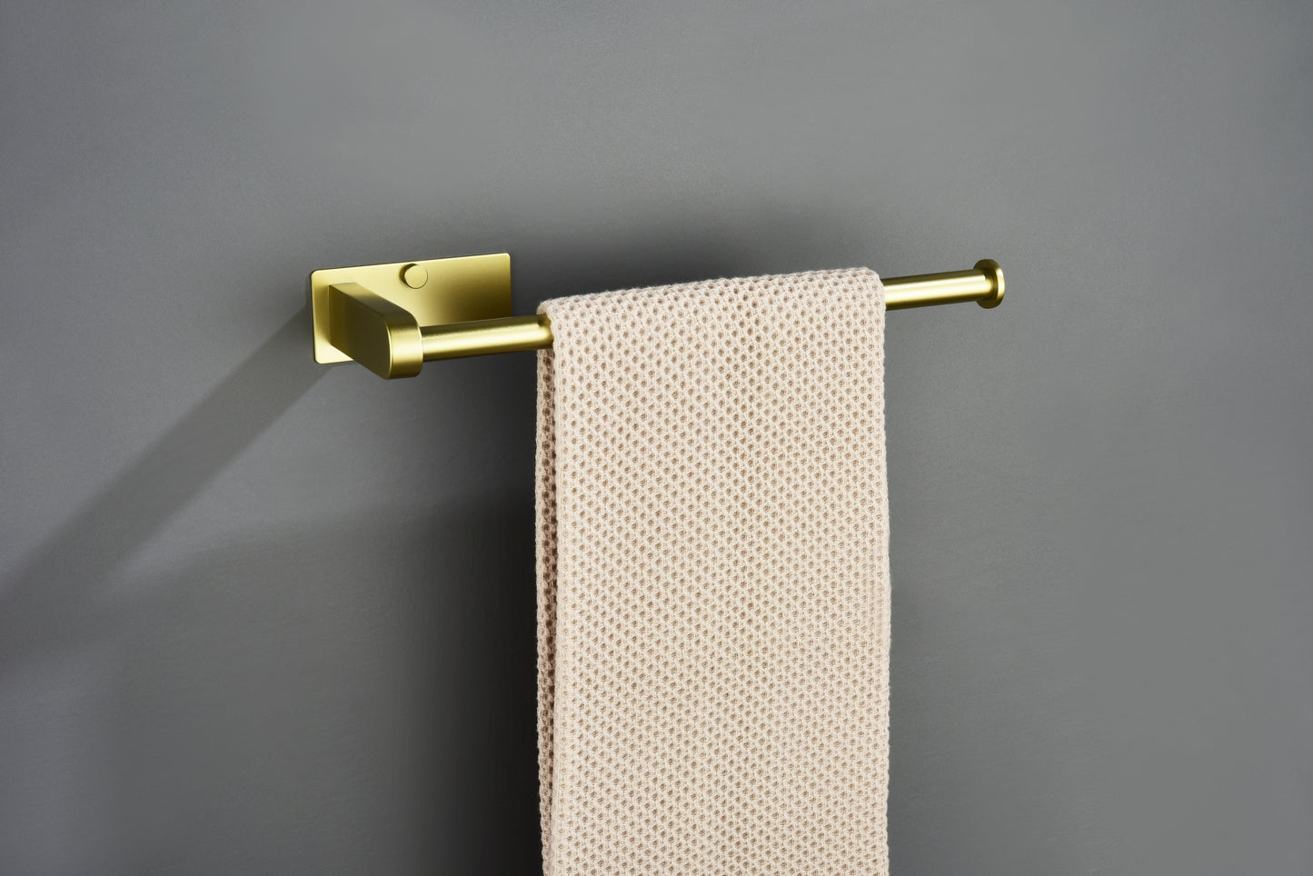 2 Pack Paper Towel Holder Wall Mount, Brushed gold Paper Towel Holder Under Cabinet, Self Adhesive Paper Towel Holders, Kitchen Towel Holder for Kitchen Organization and Storage (12inch, 2 Pack)