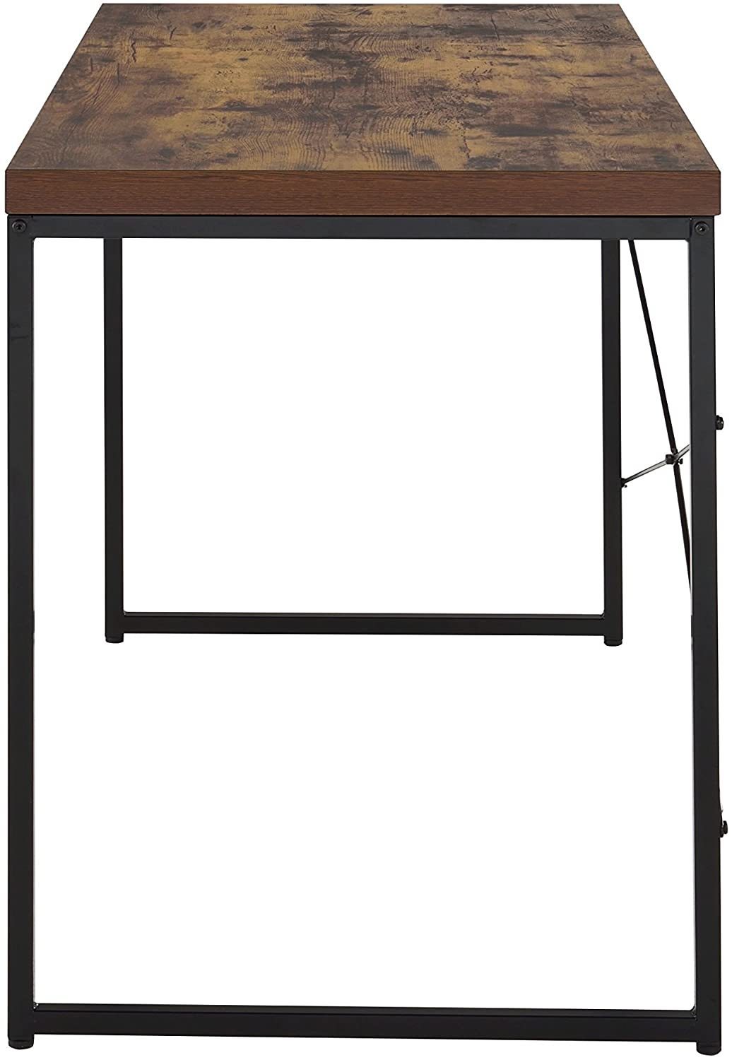 ACME Bob Desk in Weathered Oak & Black 92396