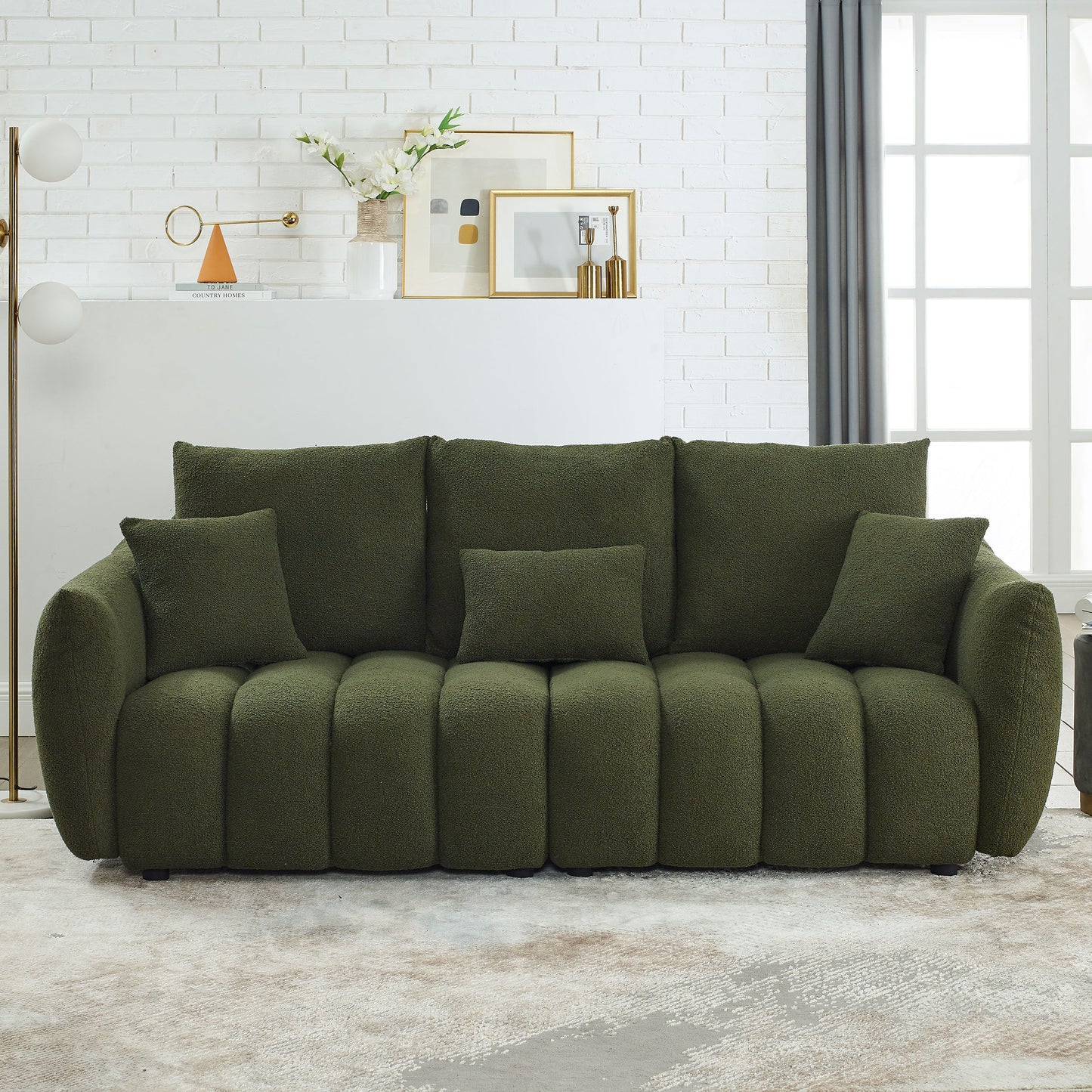 Premium 3- Seater Fabric Sofa