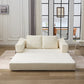 Modern Minimalist Fold-Out Sofa Bed with Removable Backrest