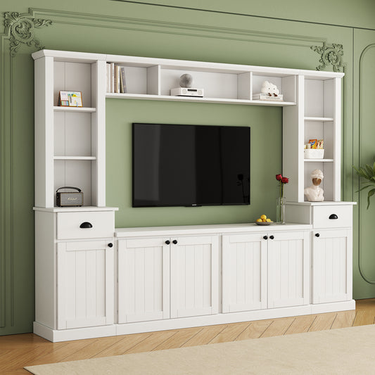 Home Entertainment Wall Unit For up to 75'' TV's   - (Adjustable Shelves)