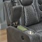 M071 Power reclining Sectional Sofa W/speaker / LED strip GREY color