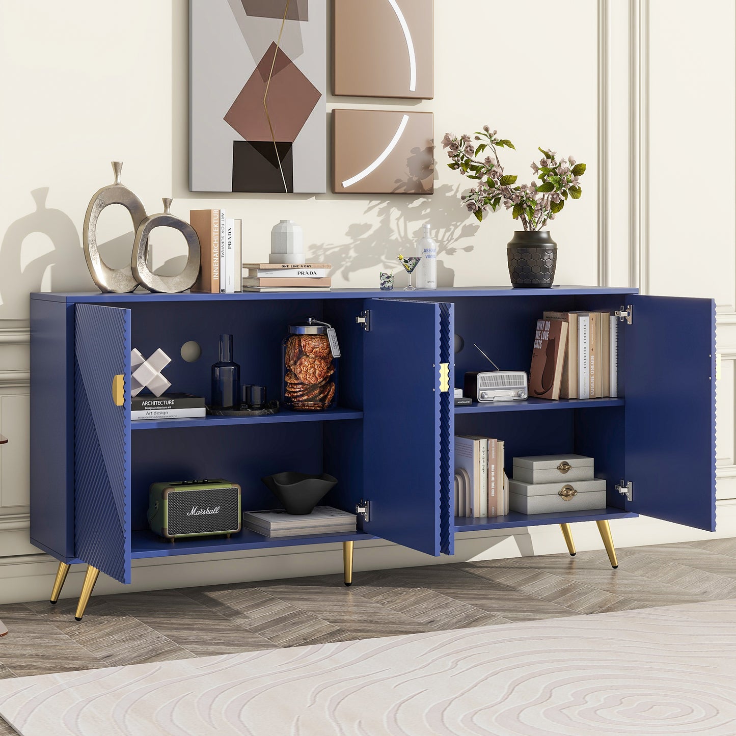 Modern TV Stand with Storage for up to 60'' TV's