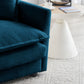 Chenille Fabric Two-Seater Sofa with 1 Footrest