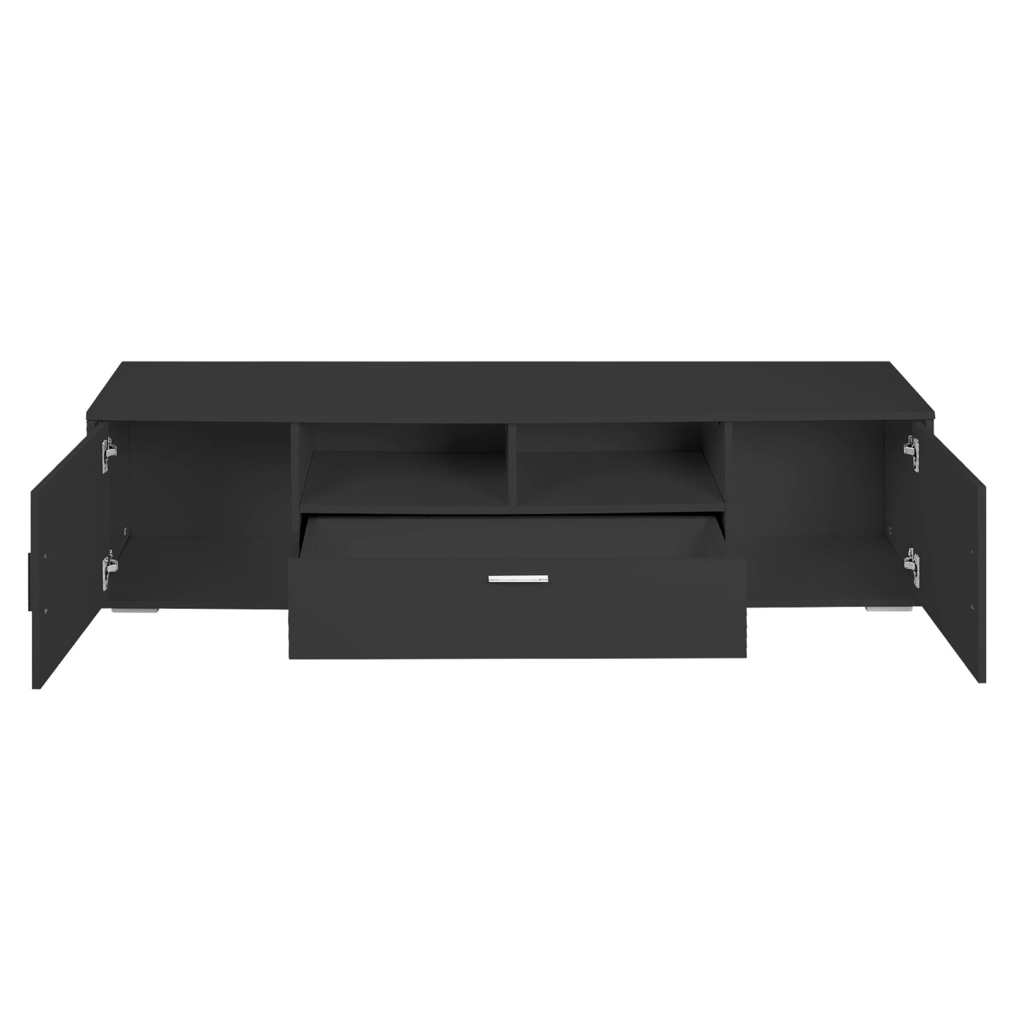 Modern TV stand with LED Lights & Storage for Up to 75" TV's