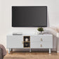 TV Stand with Cabinet, 2 Drawers, and Storage Door For up to 50" TV's