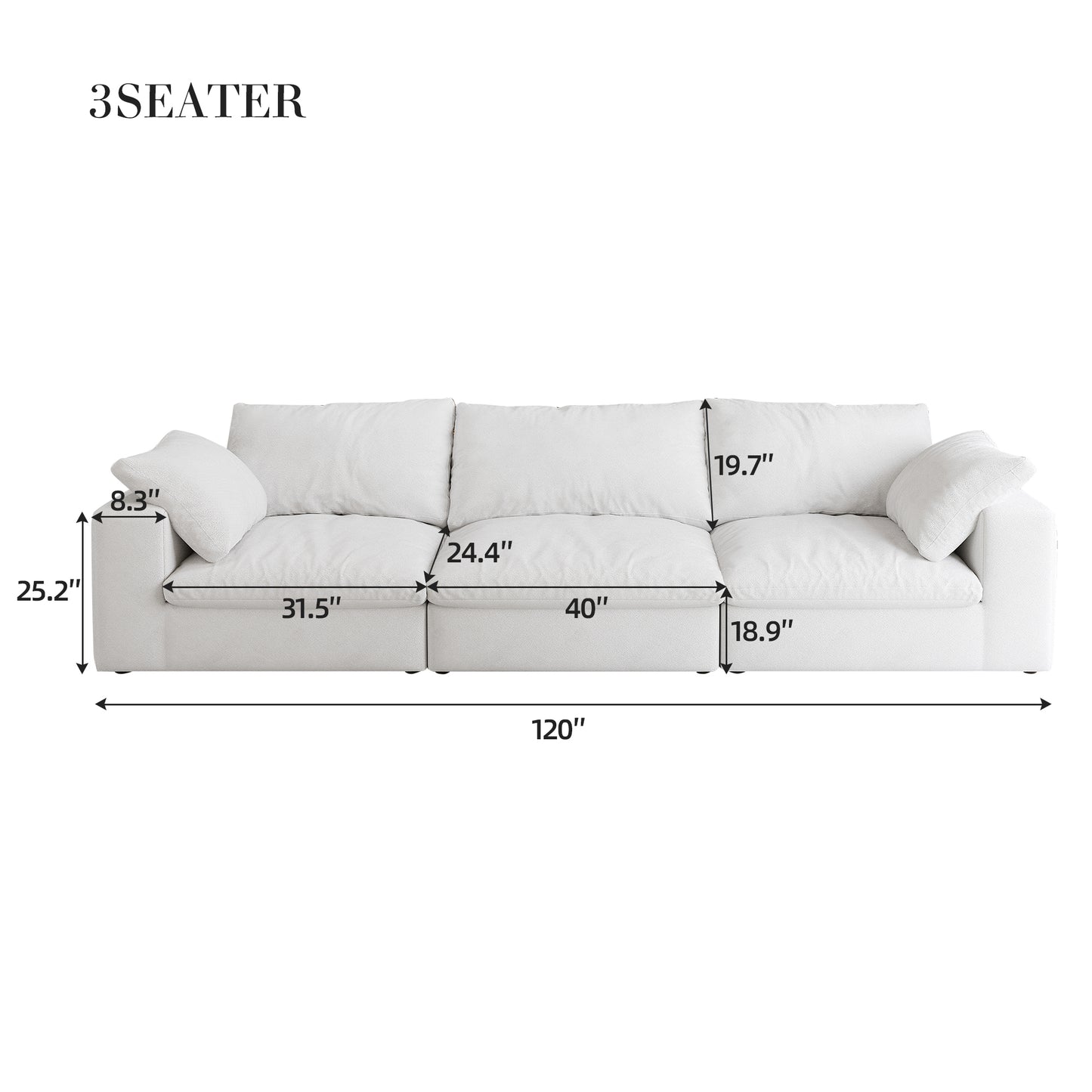 Oversized Cloud Modular Sectional Sofa