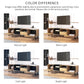 Modern TV Stand with 2 Cabinets & Open Storage Compartment, for TVs up to 85''