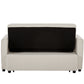 Modern Linen Loveseat Sleeper Sofa with Adjustable Backrest & Pull-Out Bed with 2 Lumbar Pillows