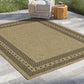 2 ft. 7 in. x 7 ft. 3 in. Jute/Black Indoor-Outdoor Area Rug