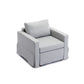 4-Seat Modular Sectional Sofa with Ottoman, Removable Cushions