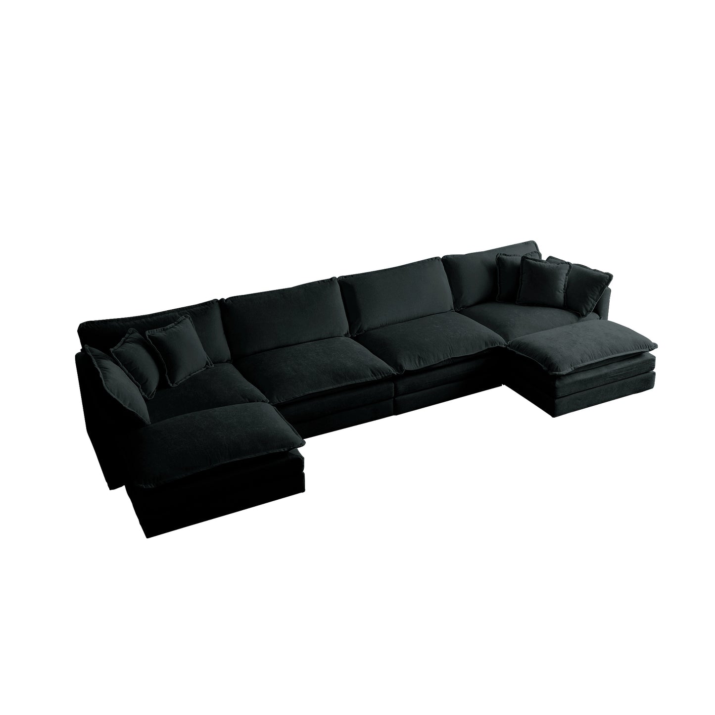 U Shaped Couch with Reversible Chaise