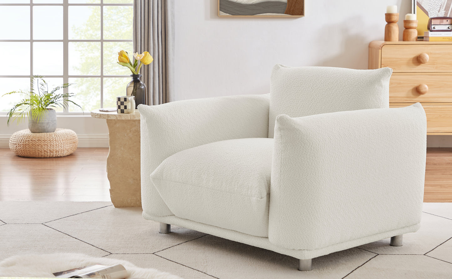 Sherpa Accent Chair Single Sofa