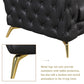 Black Tufted 3 Seater Sofa Sofa