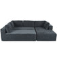 Modern Large Modular 3 Piece Sectional Sofa