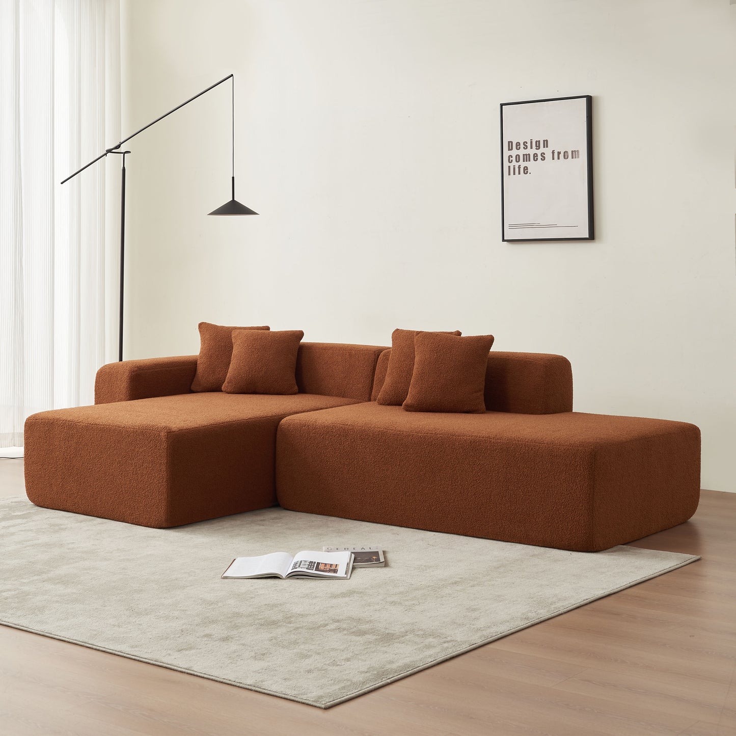 Modular L-Shape, 5- Seater, Sectional Sofa with Chaise Lounge