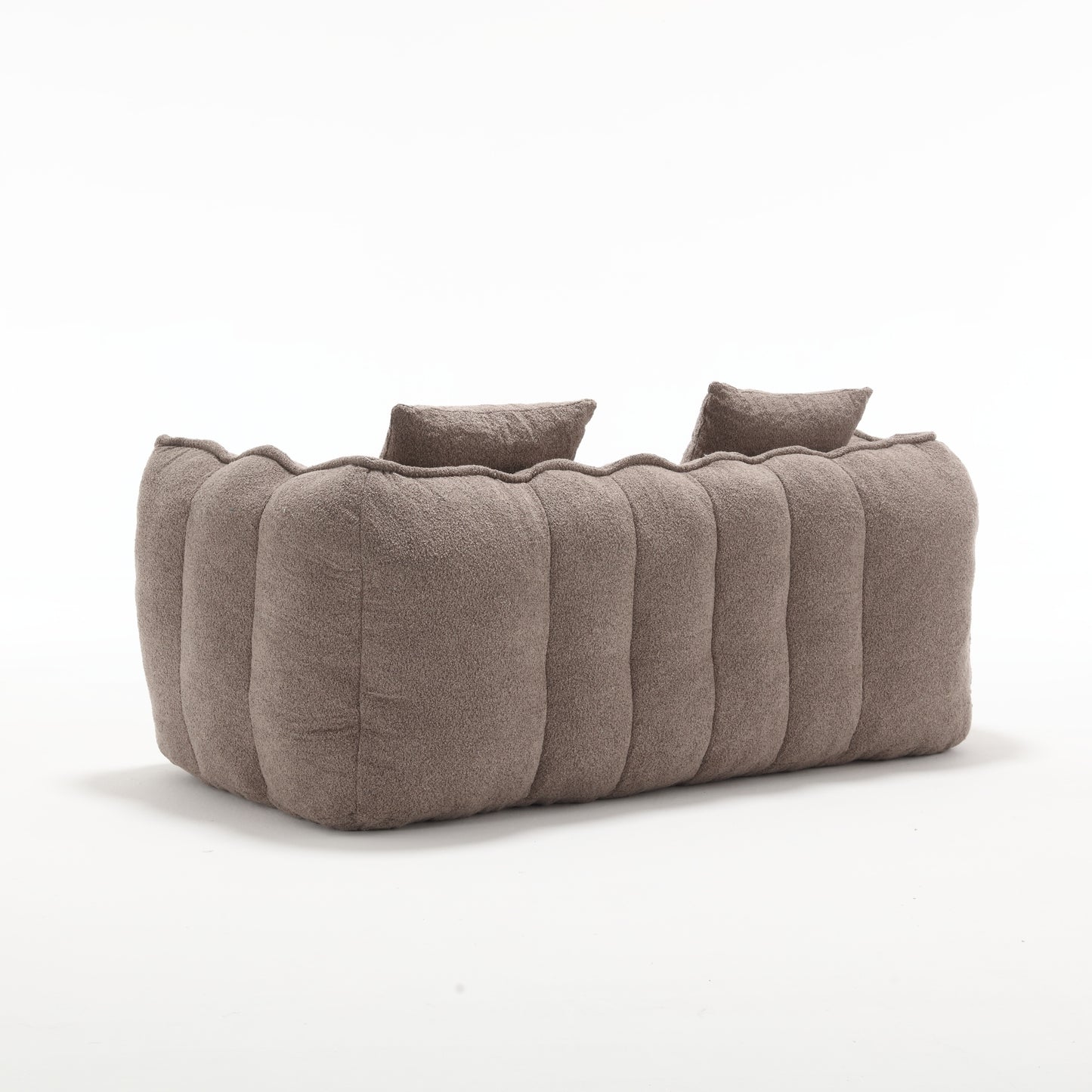 Soft beanbag chair with high resilience foam core for two people. The comfortable square recliner sofa is ideal for family members and friends engaged in games, reading, watching TV