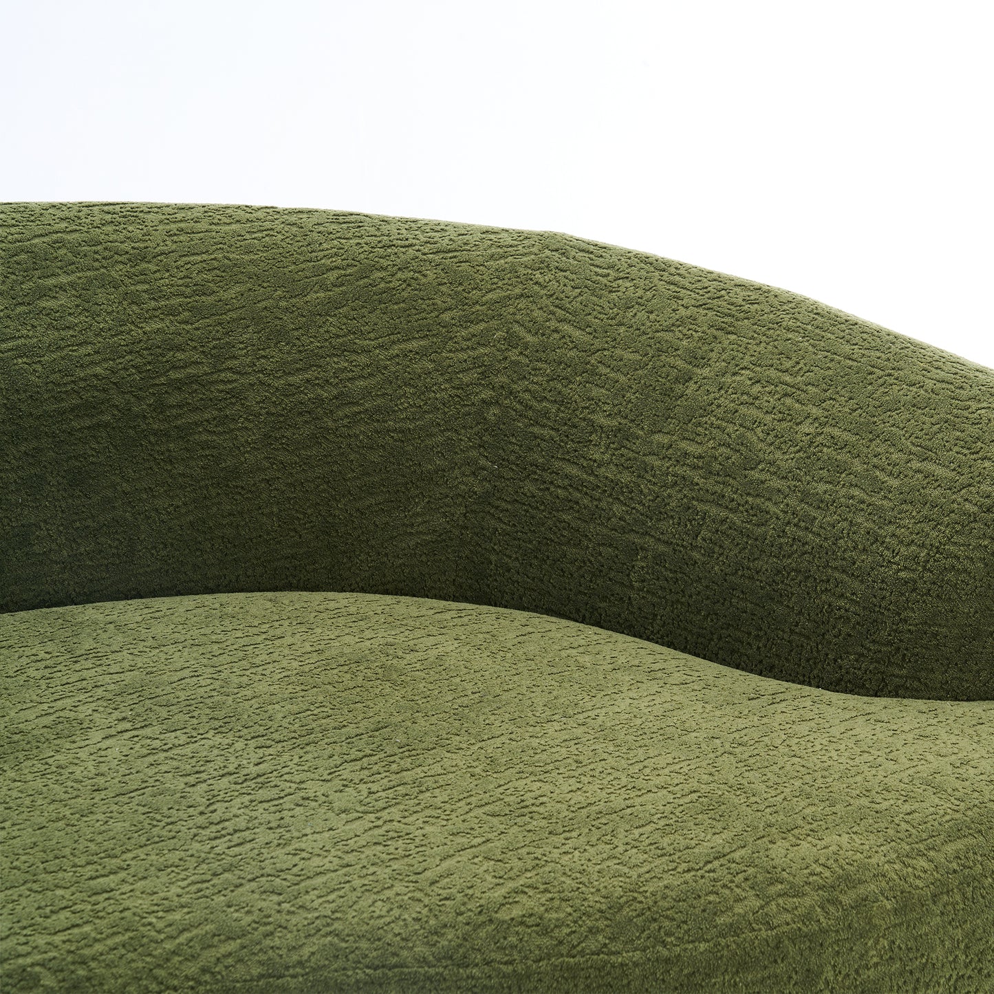 Curved Chenille Fabric Sofa