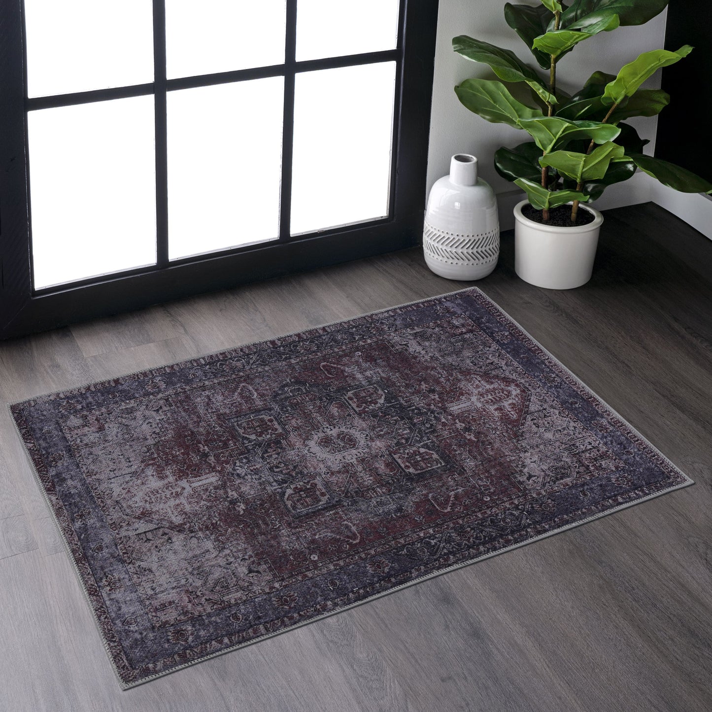 2'x3' Washable Low-Pile Area Rug