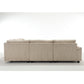 Oversized Corduroy Cloud Sectional Sofa with Plush Ottoman