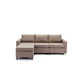 3-Seat Modular Sectional Sofa with Ottoman