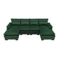 Velvet U-shaped Sectional Sofa