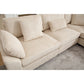 Oversized Corduroy Cloud Sectional Sofa with Plush Ottoman