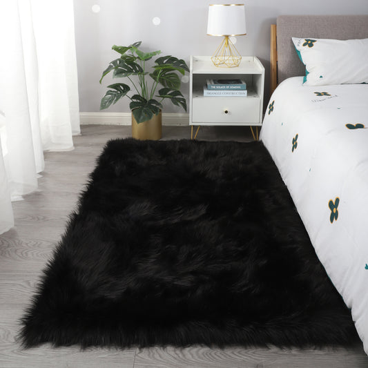 Ultra Soft Fluffy Faux Fur Sheepskin Area Rug