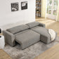 Modular 3 Seater Sofa Bed With Storage, Grey