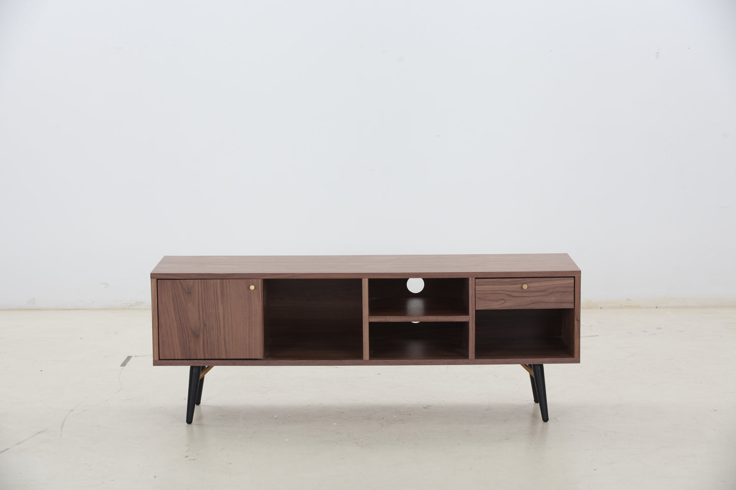 Mid-Century Modern Low Profile Media Console for up to 55" TV's